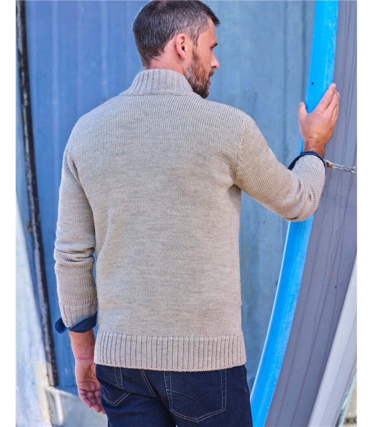 100% Pure Wool Button Everyday Cardigan