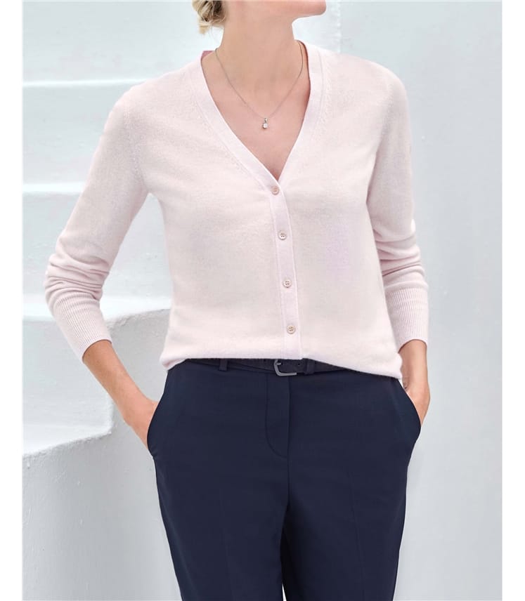 Cashmere V Neck Cardigan