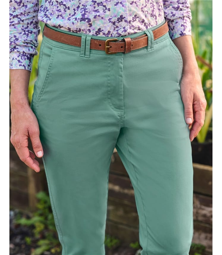 Pantalon chino - Femme - Coton mélangé