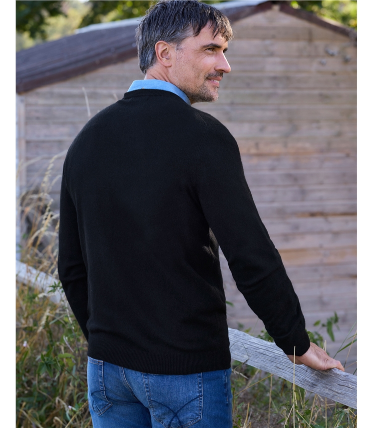 Pure Cashmere V Neck Jumper
