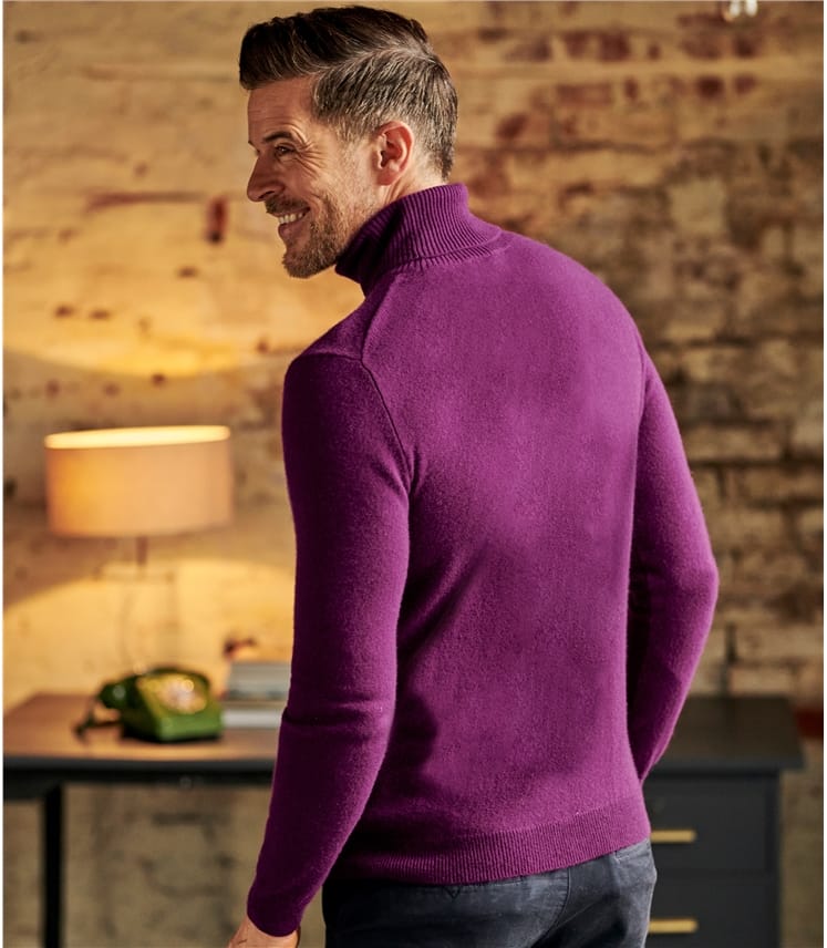 Pure Cashmere Turtle Neck Sweater