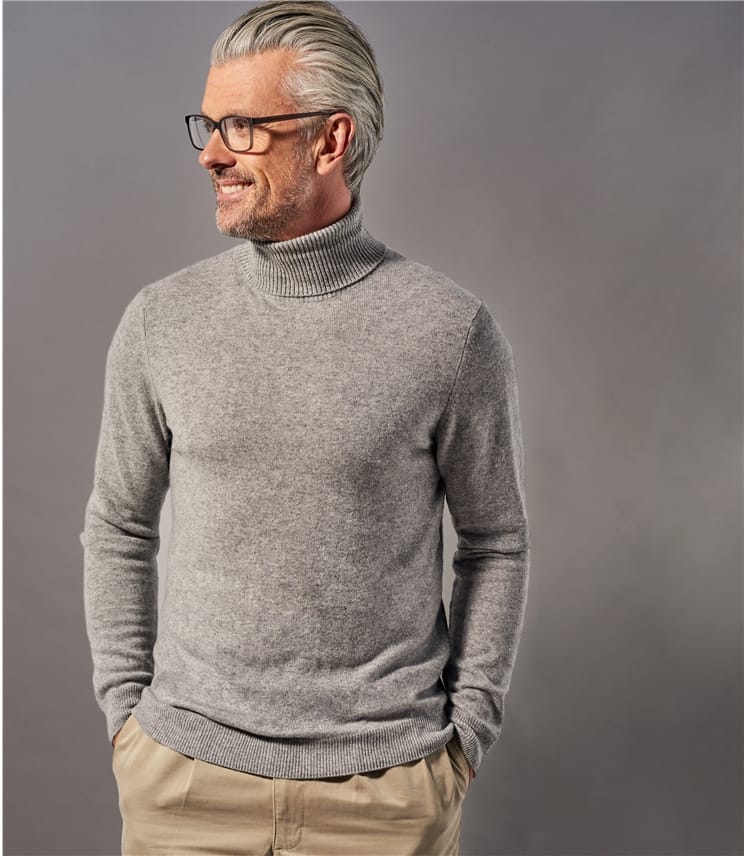 Pure Cashmere Turtle Neck Sweater