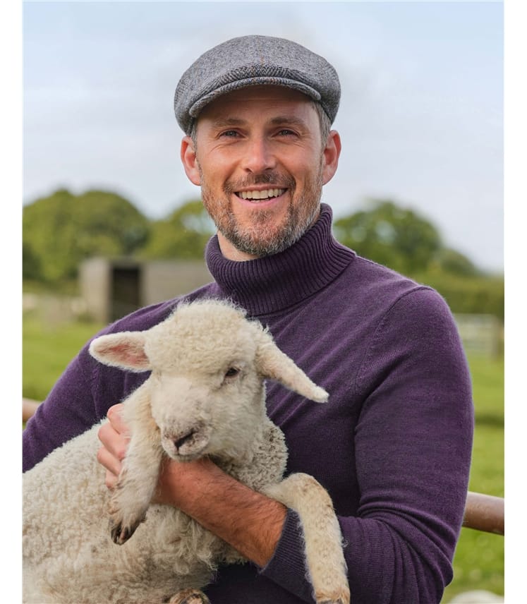 Mens Tweed Flat Cap