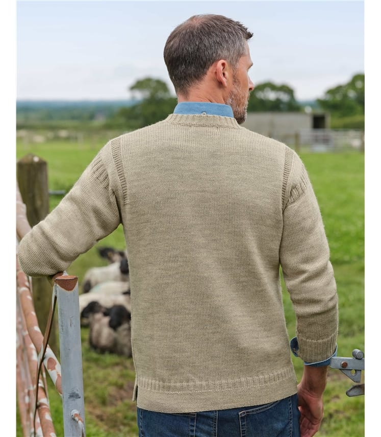 Guernsey-Pullover aus reiner Wolle