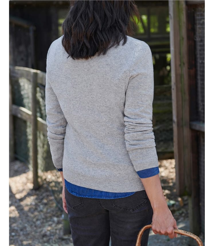 Cashmere and Merino Crew Neck Knitted Jumper