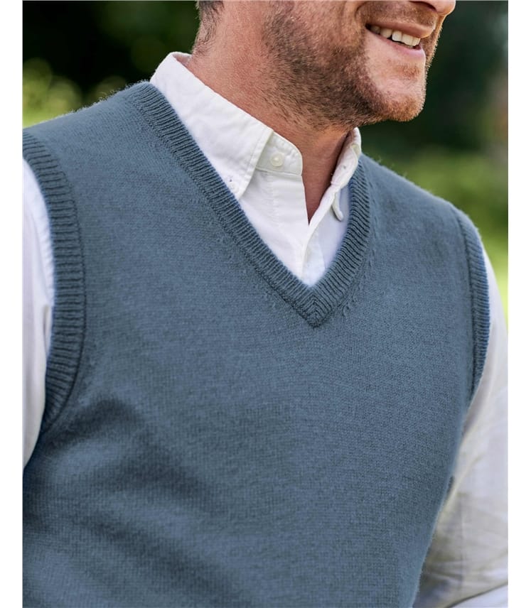 Mens Classic Lambswool Slipover