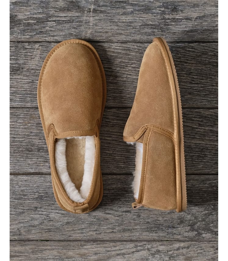 Chestnut | Sheepskin Full Slipper | WoolOvers US