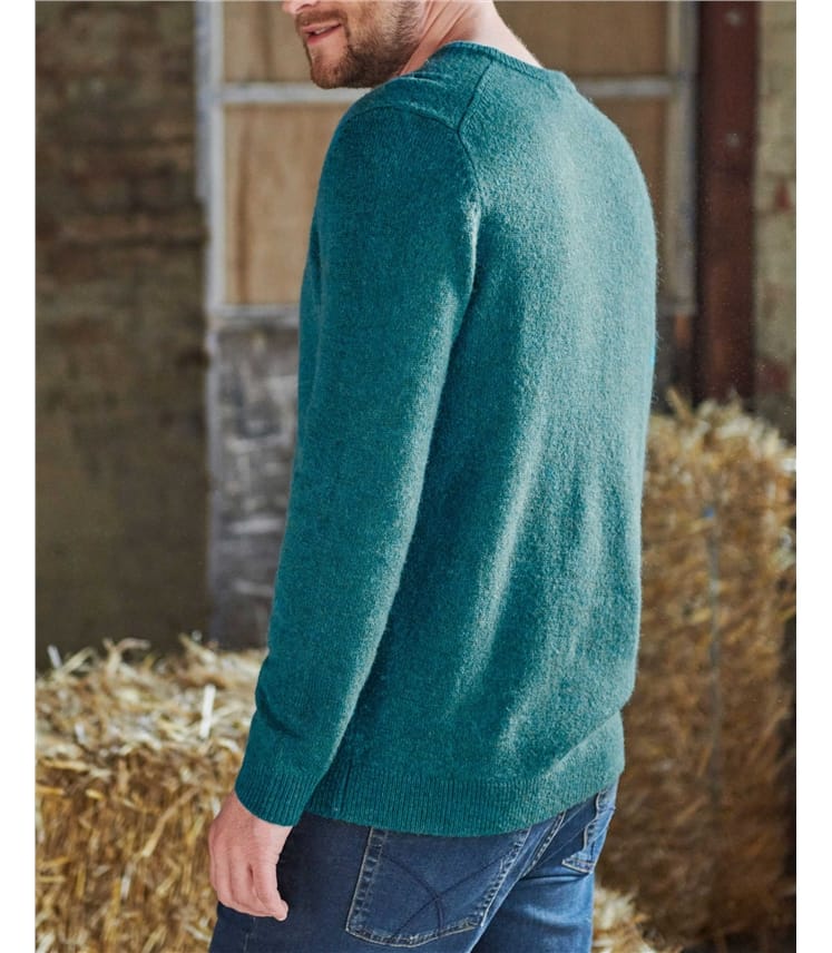 Mens Lambswool V Neck Jumper