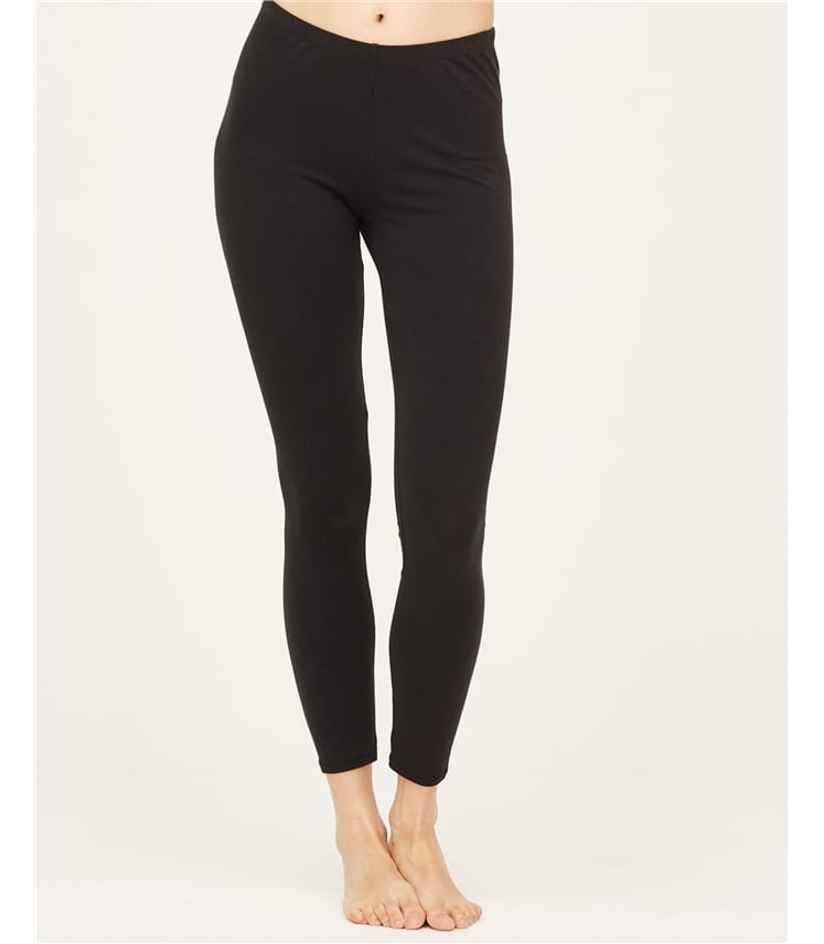 Organic black leggings best sale