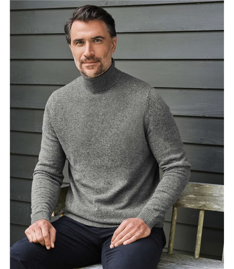 Rollkragenpullover aus Kaschmir für Herren