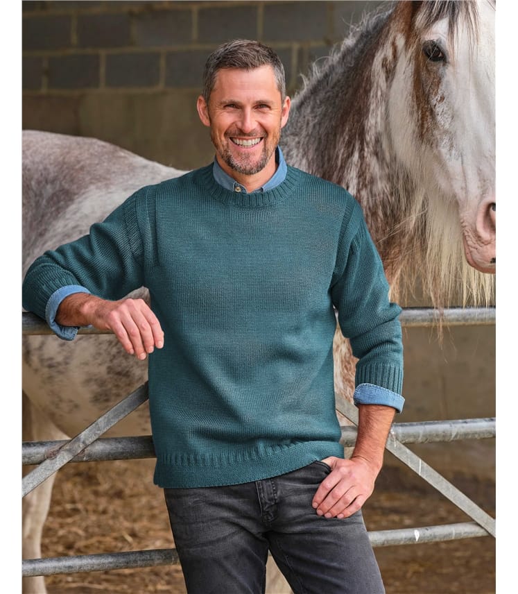 100% Pure Wool Knitted Guernsey Jumper