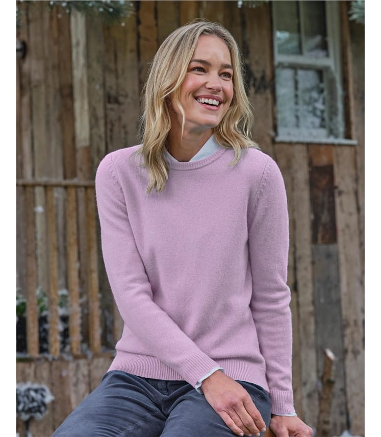 Pull à col rond – Femme – Laine d’agneau certifiée 100% RWS 