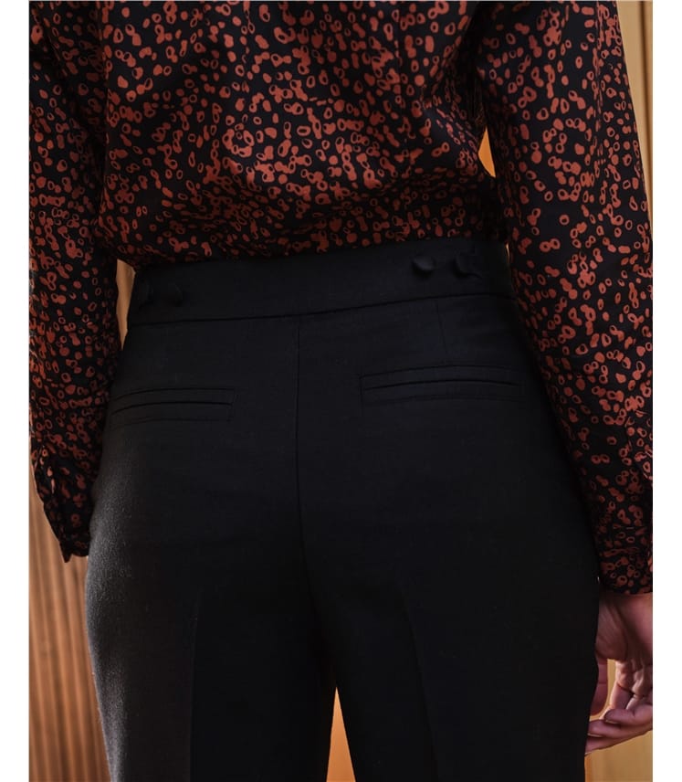 Slim Leg Wool Trouser