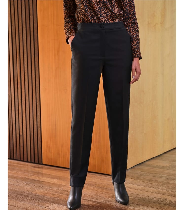 Slim Leg Wool Trouser