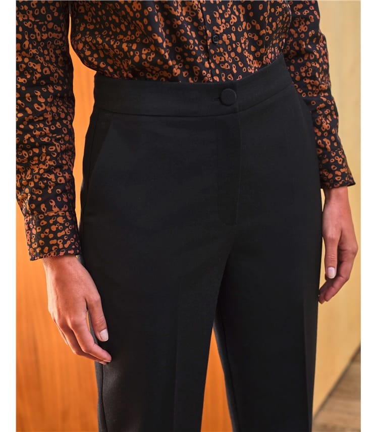 Slim Leg Wool Trouser