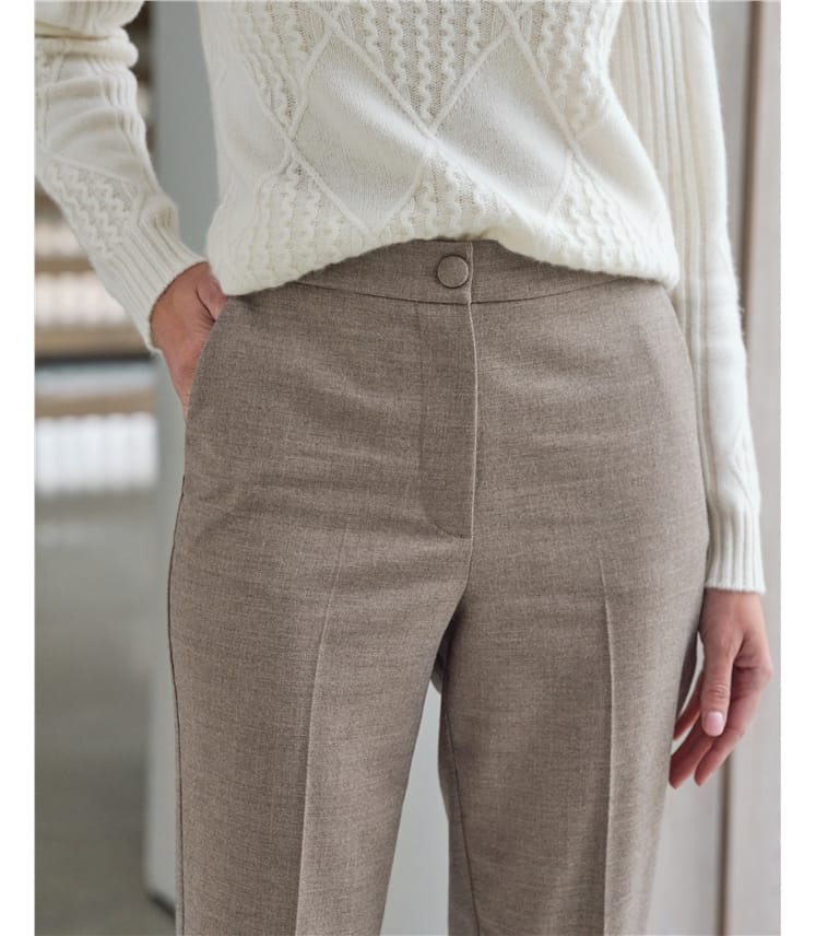 Slim Leg Wool Trouser