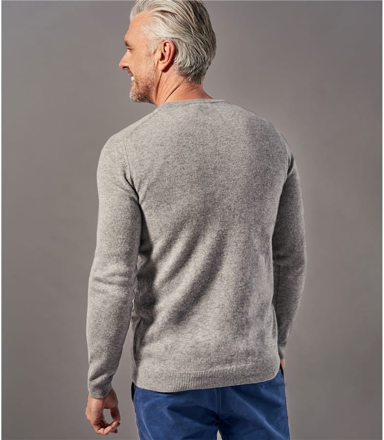 grey marl crew neck jumper