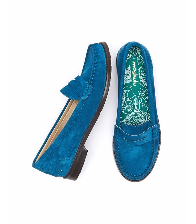 Womens teal store loafers