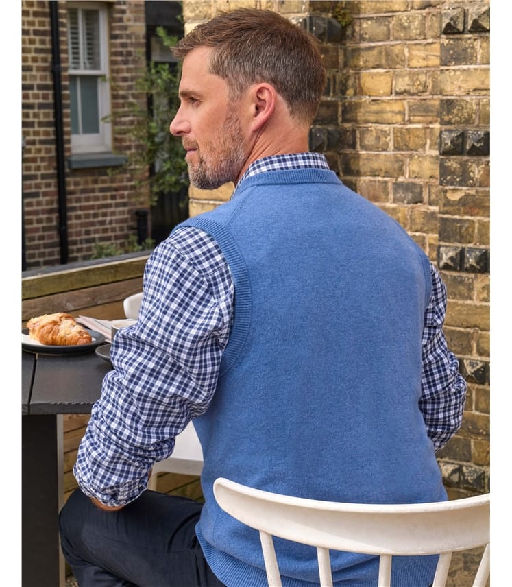 Pull sans manches - Homme - Cachemire & Mérinos