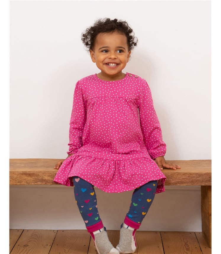 Pink | Darling Dot Dress | WoolOvers UK