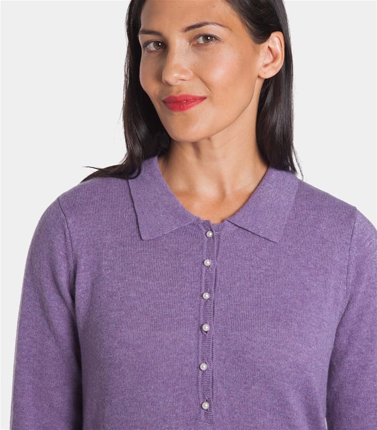 lavender polo shirt ladies