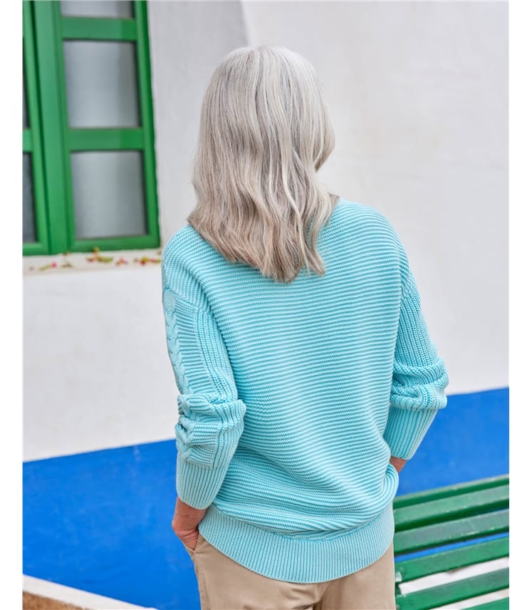 Cable Boat Neck Jumper