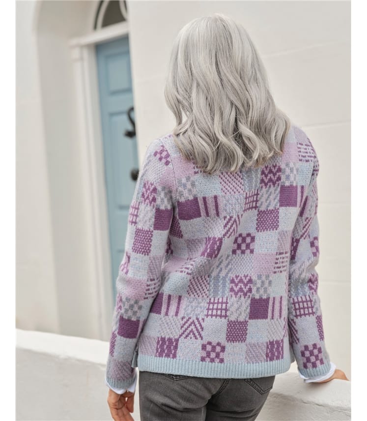 Pull à motif de damier