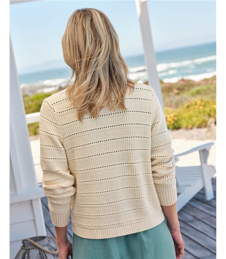 Edge to Edge Textured Stitch Cardigan