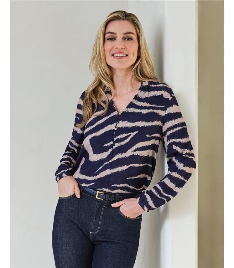 Button Detail Blouse