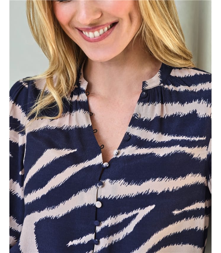 Button Detail Blouse