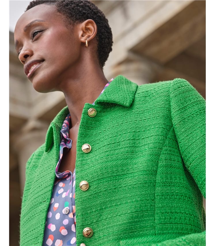 Collared Boucle Jacket