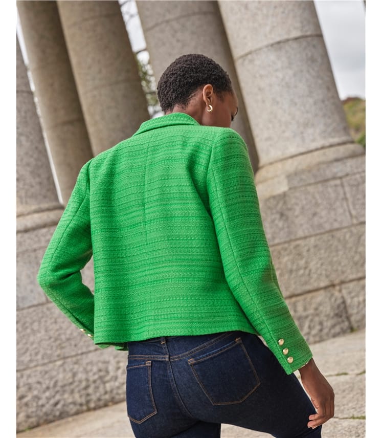 Collared Boucle Jacket