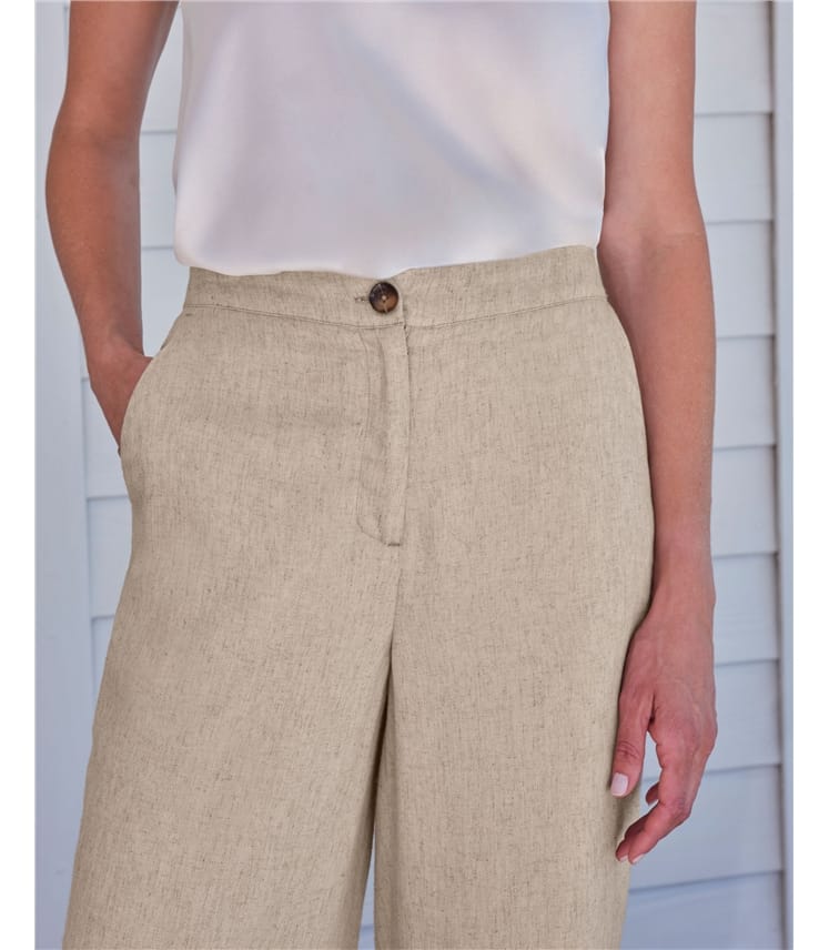 Textured Linen Trouser