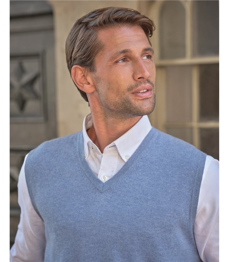 Mens Cashmere Slipover