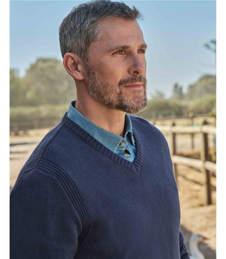 Pullover mit V-Ausschnitt für Herren