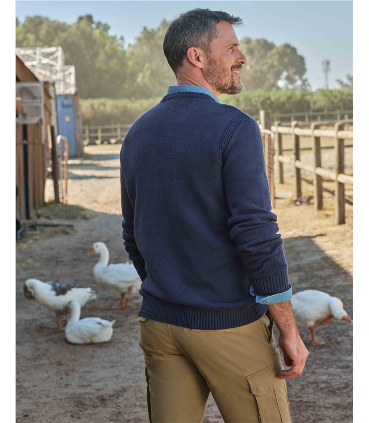 Pullover mit V-Ausschnitt für Herren