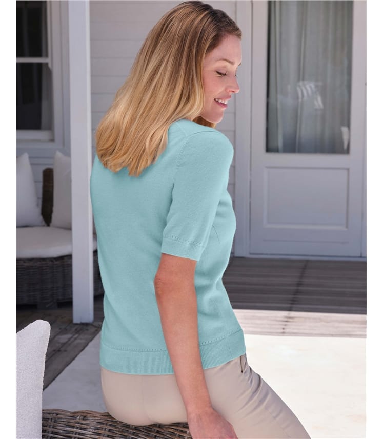 Cashmere V Neck Top