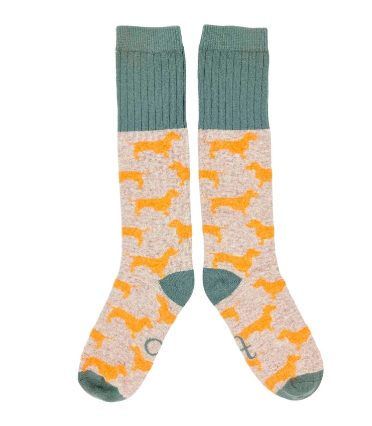 Ladies Lambswool Knee Socks