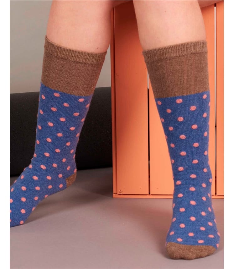 Ladies Lambswool Knee Socks