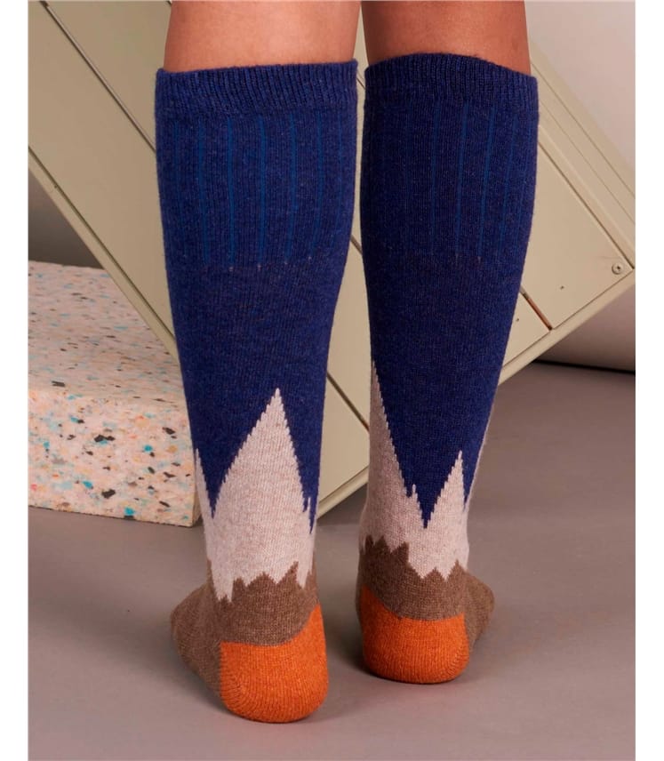 Ladies Lambswool Knee Socks