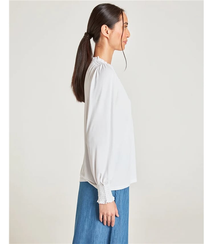 Sana - Jersey-Bluse aus Modal-Mischgewebe