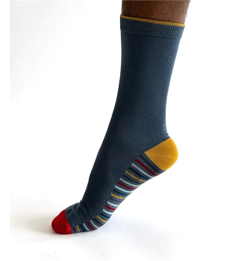 Conall Stripe Bamboo Socks