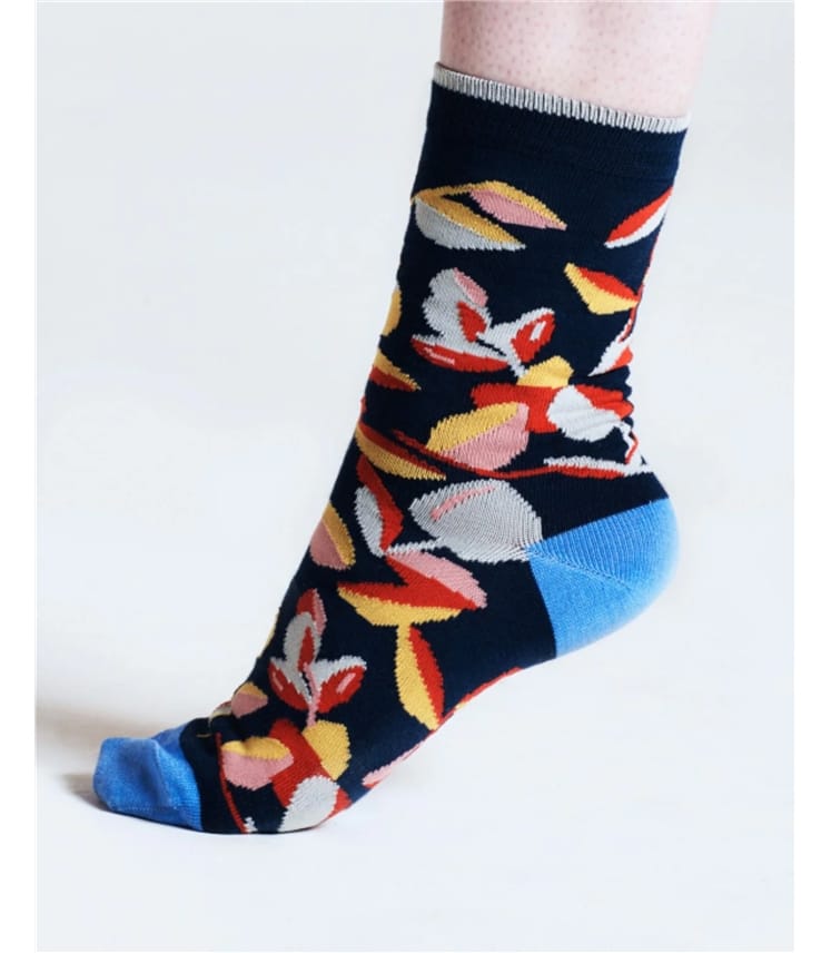 Isabel Floral Bamboo Socks