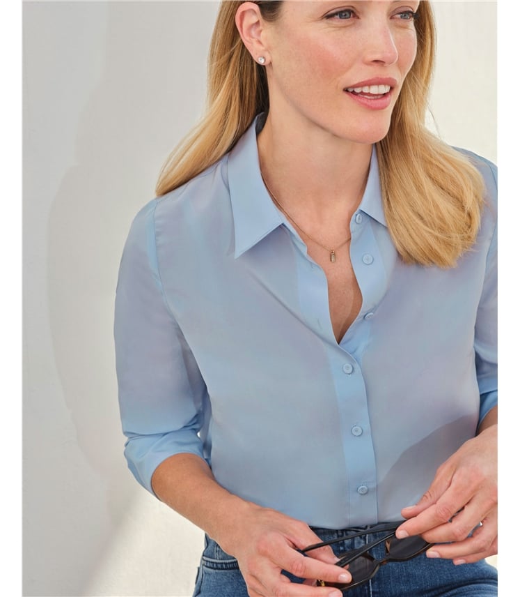 Pure Washed Silk Shirt