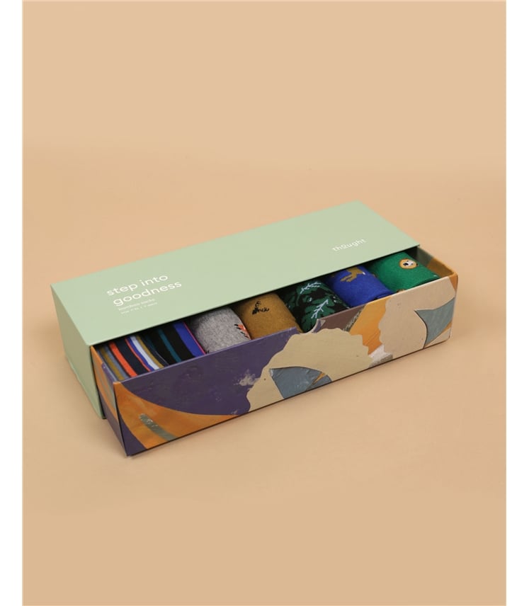 Daly Forest Adventure Bamboo 7 Sock Gift Box