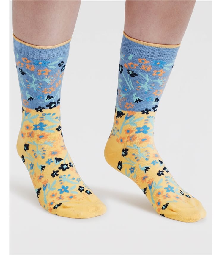 Daisy Ditsy Floral Organic Cotton Socks