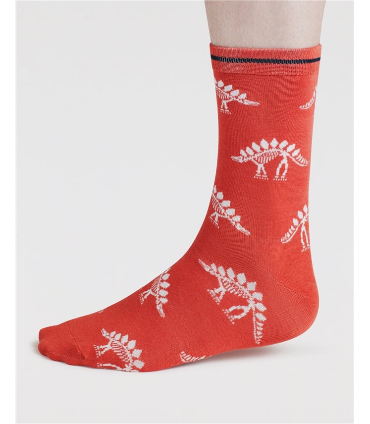 Mens Delta Dinosaur Bamboo Socks
