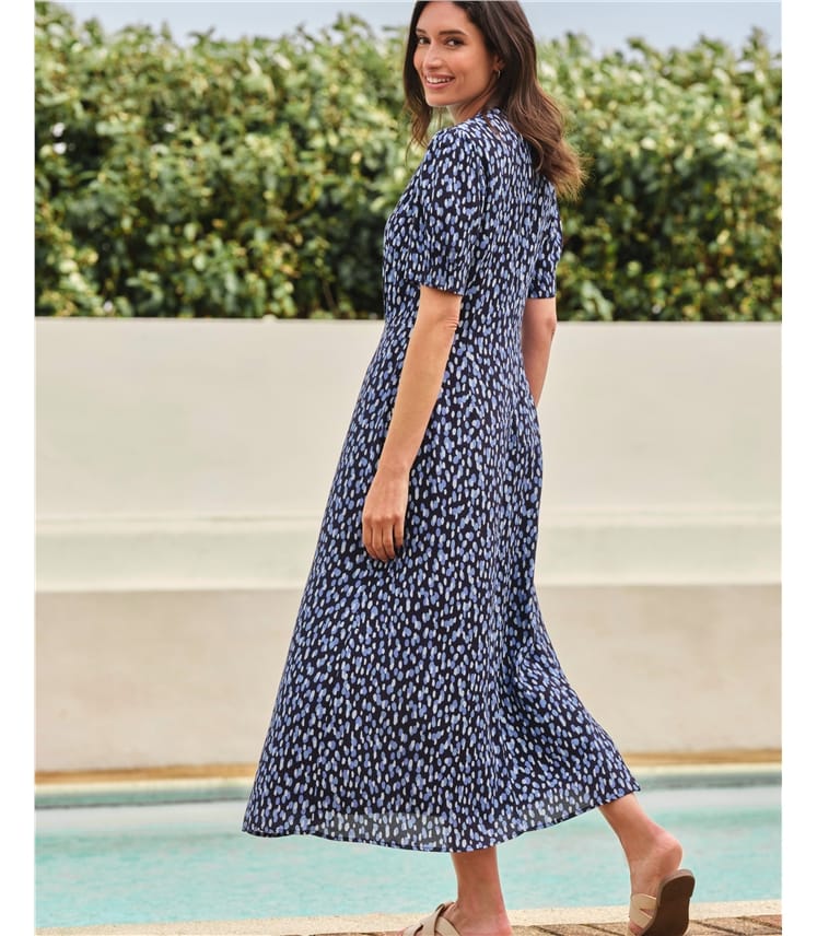 Button Through Midi Dress