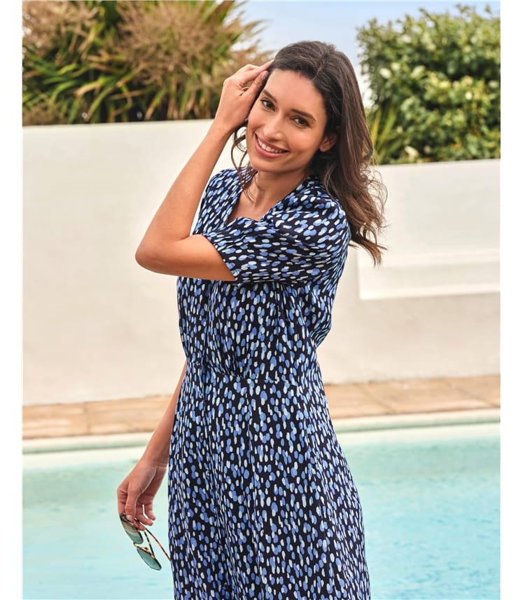 Button Through Midi Dress