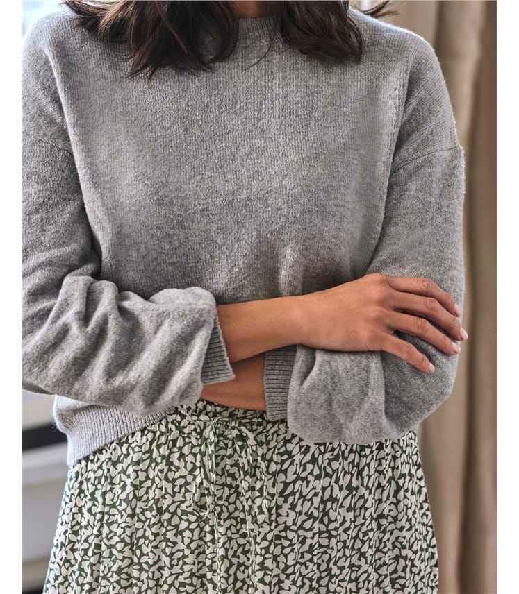 Lucille - Flauschiger Pullover mit Ballonärmeln